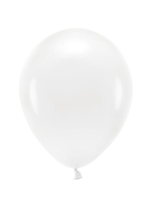 Lot de 100 Ballons pastel blanc 26 cm