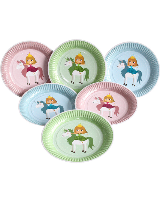 6 Assiettes Princesse