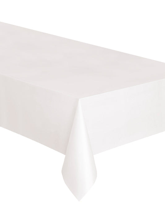 Nappe rectangulaire en plastique blanche